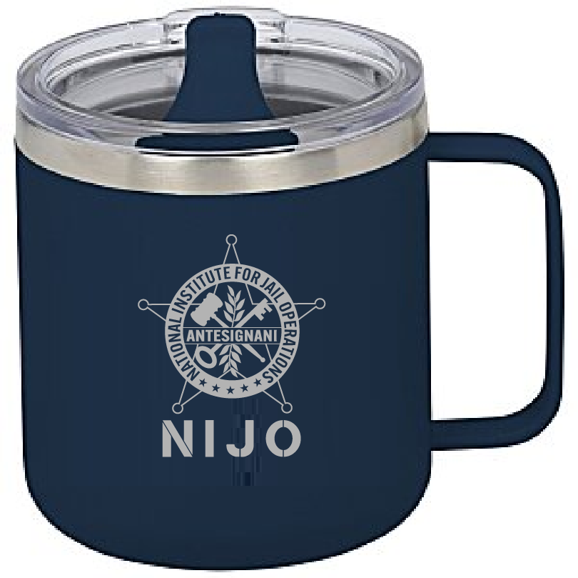 Insulated 12 oz. Camper Mug (Navy) | NIJO | National Institute for Jail ...