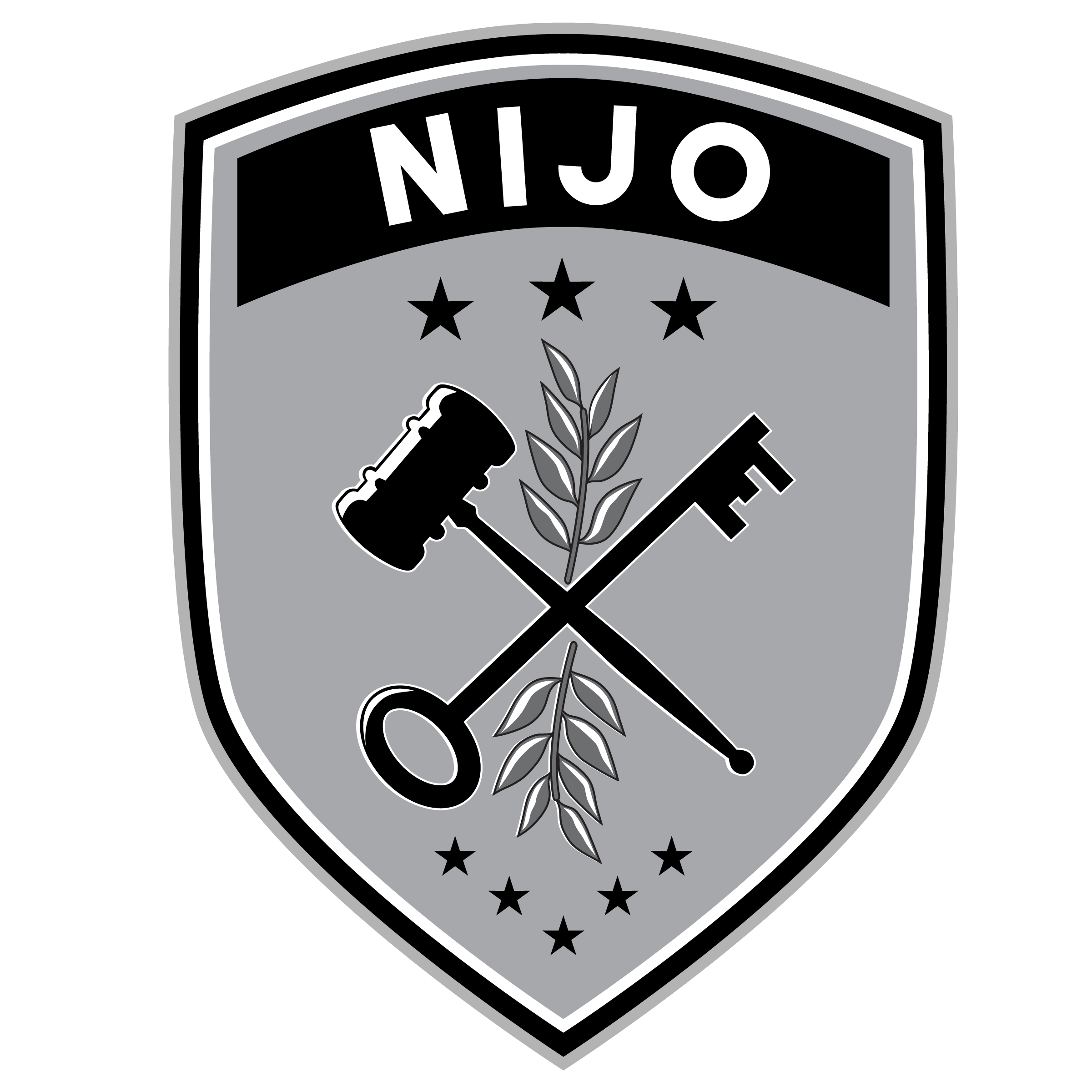 Sticker Gavel Key NIJO National Institute For Jail Operations sticker-gavel-key-nijo-national-institute-for-jail-operations